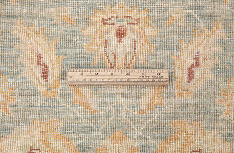 Chobi Blue Runner Hand Knotted 23 X 69  Area Rug 700-111936 Image 8