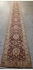 Chobi Brown Runner Hand Knotted 27 X 194  Area Rug 700-111962 Thumb 1