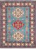 Kazak Blue Hand Knotted 411 X 67  Area Rug 700-111968 Thumb 0