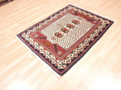 Abadeh Red Hand Knotted 35 X 411 Area Rug 100-111972 Image 2