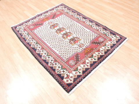 Abadeh Red Hand Knotted 35 X 411 Area Rug 100-111972 Image 5