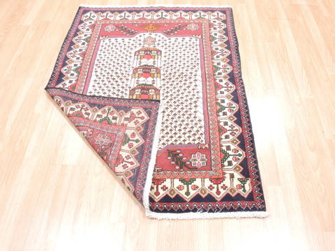 Abadeh Red Hand Knotted 35 X 411 Area Rug 100-111972 Image 8