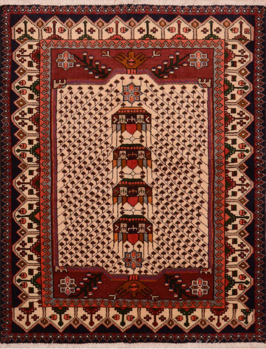 Abadeh Red Hand Knotted 35 X 411 Area Rug 100-111972 Image 0