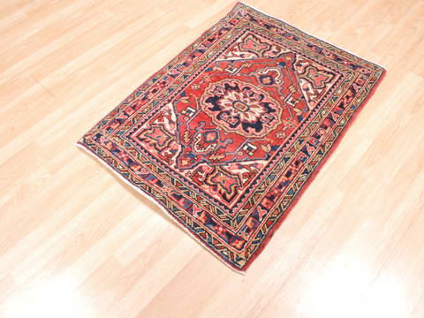 Meshkin Red Hand Knotted 23 X 35 Area Rug 100-111979 Image 2