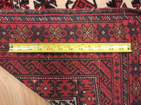 Baluch White Hand Knotted 28 X 311 Area Rug 100-111984 Image 11