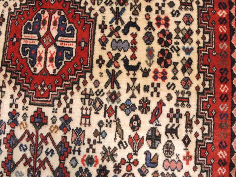 Abadeh Red Hand Knotted 34 X 410 Area Rug 100-111986 Image 10