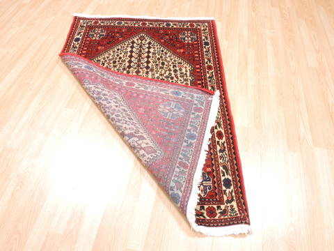 Abadeh Red Hand Knotted 34 X 410 Area Rug 100-111986 Image 11