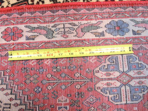 Abadeh Red Hand Knotted 34 X 410 Area Rug 100-111986 Image 12
