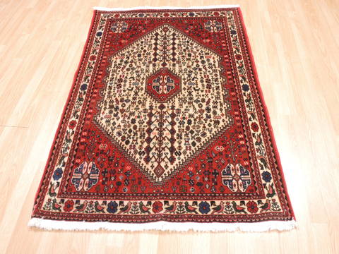 Abadeh Red Hand Knotted 34 X 410 Area Rug 100-111986 Image 1