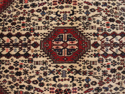 Abadeh Red Hand Knotted 34 X 410 Area Rug 100-111986 Image 7