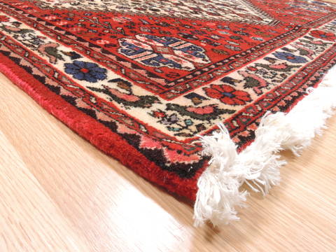 Abadeh Red Hand Knotted 34 X 410 Area Rug 100-111986 Image 8