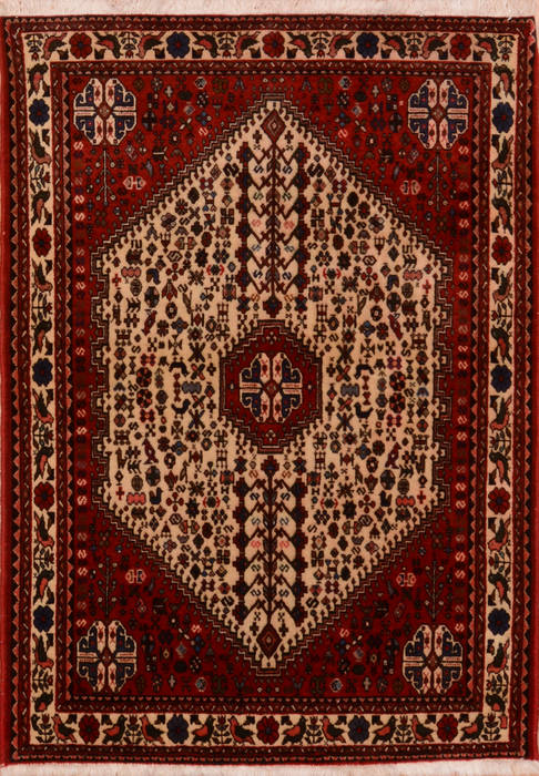 Abadeh Red Hand Knotted 34 X 410 Area Rug 100-111986 Image 0