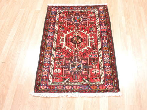 Baluch Red Hand Knotted 25 X 34 Area Rug 100-111987 Image 1