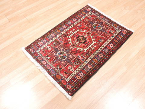 Baluch Red Hand Knotted 25 X 34 Area Rug 100-111987 Image 2