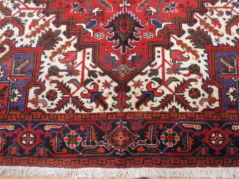 Heriz Red Hand Knotted 70 X 100 Area Rug 100-111992 Image 8