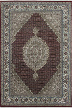 Mahi Red Hand Knotted 6'9" X 9'10"  Area Rug 902-111996