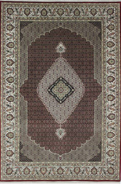 Mahi Red Hand Knotted 6'7" X 9'10"  Area Rug 902-111998