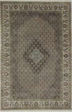 Mahi Beige Hand Knotted 6'5" X 10'0"  Area Rug 902-112000
