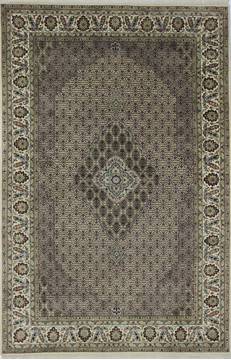 Mahi Beige Hand Knotted 6'5" X 10'0"  Area Rug 902-112000