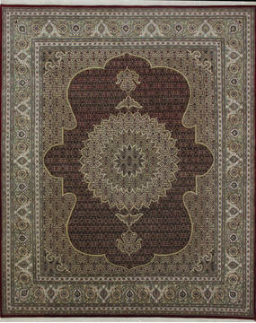 Mahi Red Hand Knotted 8'0" X 9'11"  Area Rug 902-112006