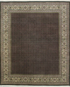 Mahi Black Hand Knotted 8'0" X 9'9"  Area Rug 902-112007