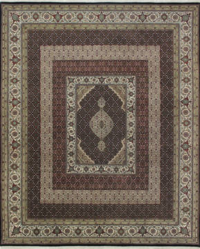 Mahi Black Hand Knotted 8'3" X 10'1"  Area Rug 902-112009