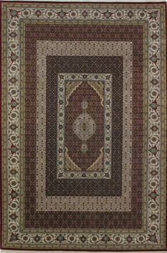 Mahi Red Hand Knotted 6'9" X 10'4"  Area Rug 902-112016