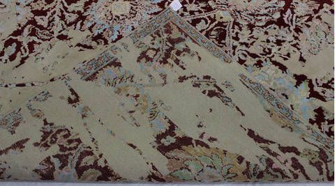 Modern Red Hand Knotted 79 X 910 Area Rug 902-112022 Image 2