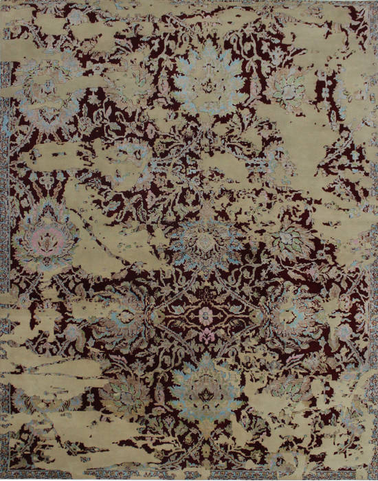 Modern Red Hand Knotted 79 X 910 Area Rug 902-112022 Image 0