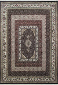 Mahi Black Hand Knotted 8'3" X 11'11"  Area Rug 902-112027