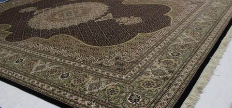 Mahi Beige Hand Knotted 82 X 117 Area Rug 902-112030 Image 1