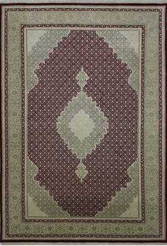 Mahi Red Hand Knotted 6'8" X 9'10"  Area Rug 902-112034