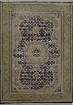 Mahi Black Hand Knotted 5'1" X 7'2"  Area Rug 902-112038