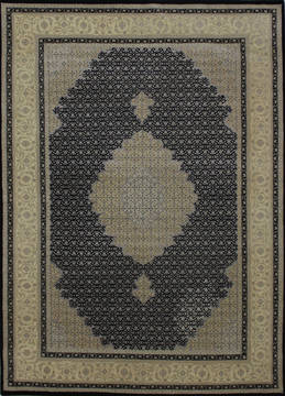 Mahi Black Hand Knotted 5'9" X 8'0"  Area Rug 902-112040