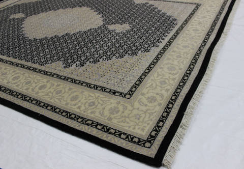 Mahi Black Hand Knotted 59 X 80 Area Rug 902-112041 Image 1