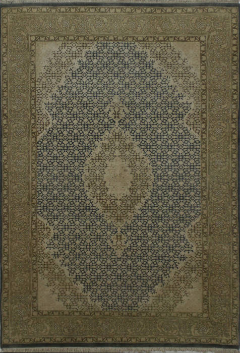 Mahi Beige Hand Knotted 40 X 60 Area Rug 902-112043 Image 0