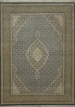 Mahi Beige Hand Knotted 5'9" X 8'0"  Area Rug 902-112044