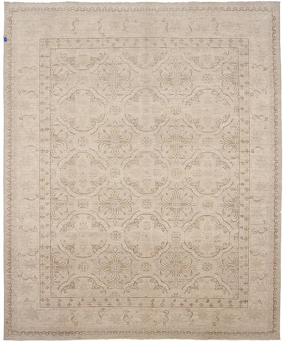 Tabriz Beige Hand Knotted 82 X 910  Area Rug 254-112064 Image 0