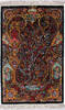 Qum Black Hand Knotted 24 X 32  Area Rug 254-112068 Thumb 0