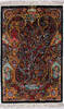 Qum Black Hand Knotted 24 X 32 Area Rug 254-112068 Thumb 0