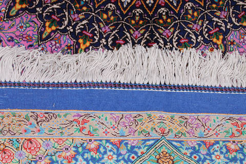 Qum Blue Hand Knotted 33 X 50 Area Rug 254-112073 Image 4