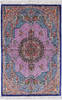 Qum Blue Hand Knotted 33 X 50  Area Rug 254-112073 Thumb 0