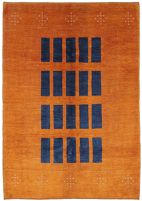 Gabbeh Yellow Hand Knotted 60 X 88  Area Rug 254-112077 Image 0