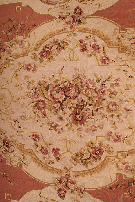 Aubusson Beige Hand Knotted 80 X 100 Area Rug 254-112103 Image 3
