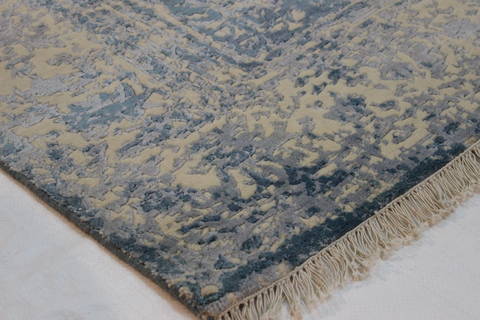 Nepal Beige Hand Knotted 78 X 96  Area Rug 902-112107 Image 1