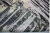 Modern Black Hand Knotted 81 X 101 Area Rug 902-112111 Thumb 3