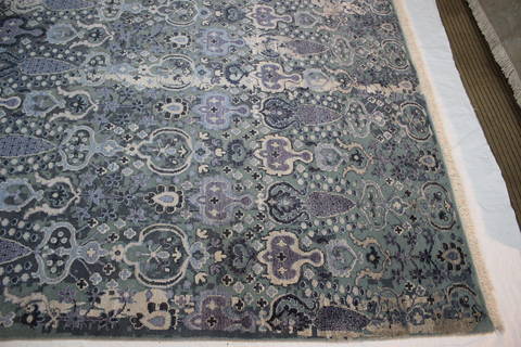 Jaldar Blue Hand Knotted 81 X 100 Area Rug 902-112112 Image 2
