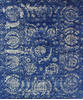 Agra Blue Hand Knotted 710 X 97  Area Rug 902-112114 Thumb 0