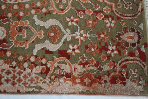 Modern Multicolor Hand Knotted 710 X 99 Area Rug 902-112115 Image 2