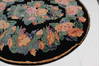 Tapestry Black Round Hand Knotted 79 X 711  Area Rug 902-112143 Thumb 1